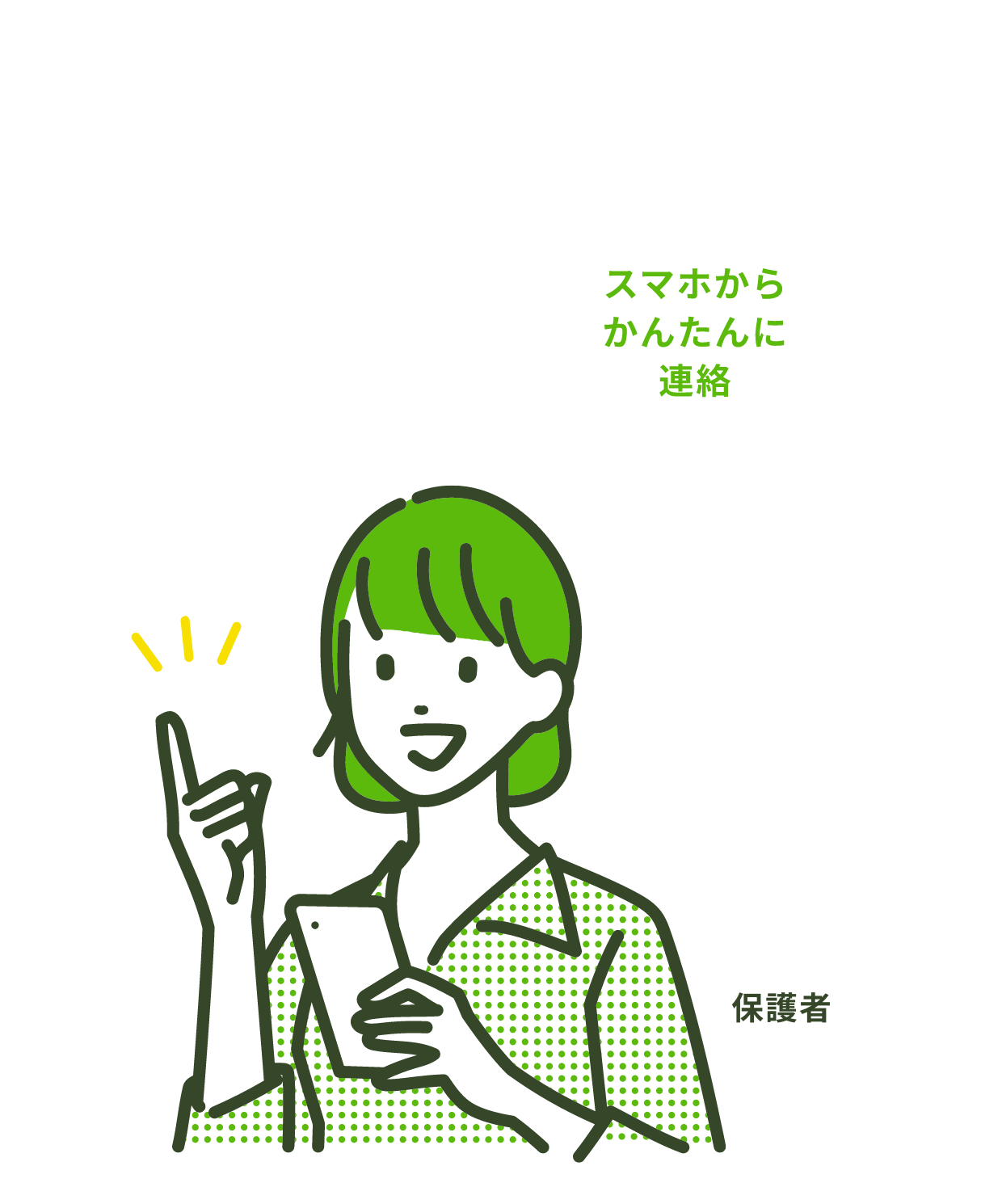 スマホからかんたんに連絡！